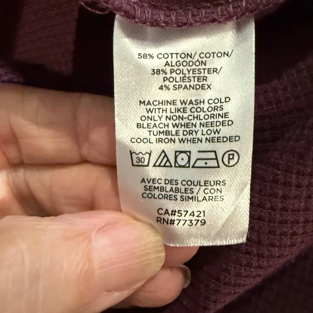 Ann Taylor Purple Wine Long Cardigan Sweater Jacket Blazer Sz S